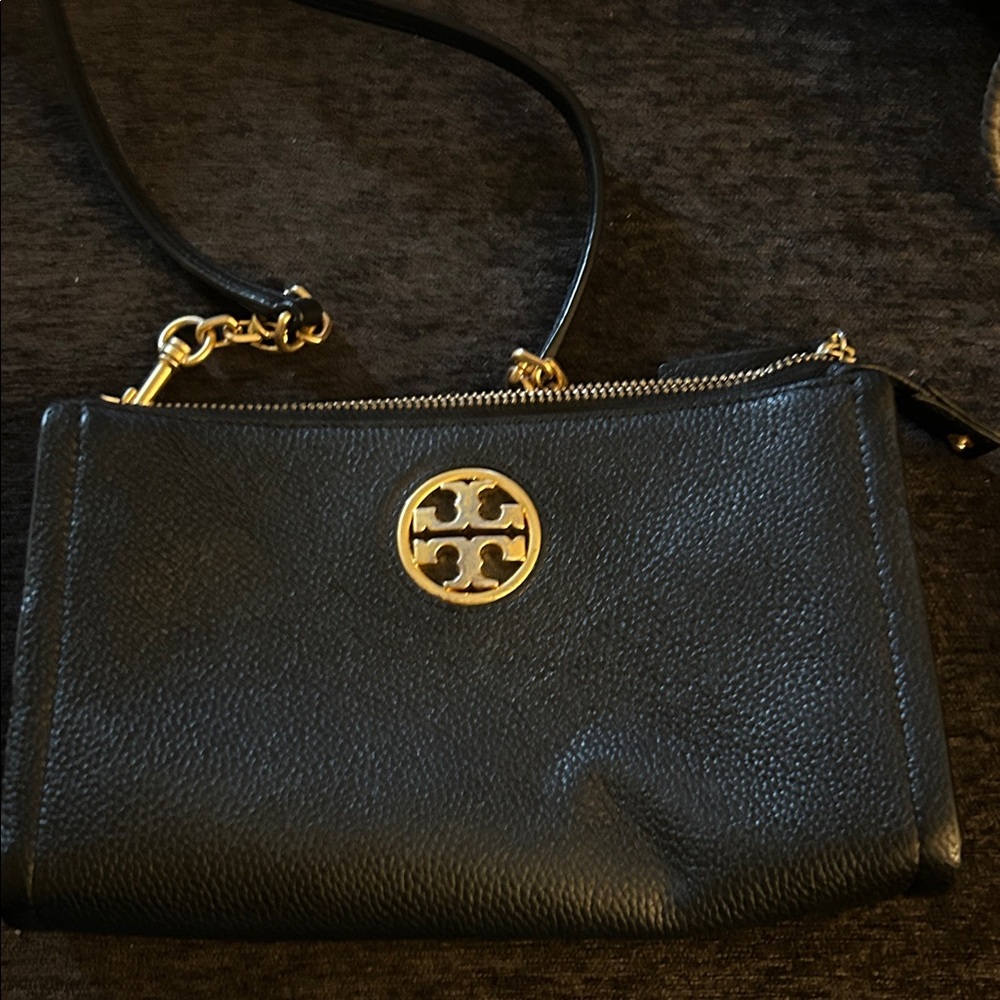 Black Leather Crossbody Bag